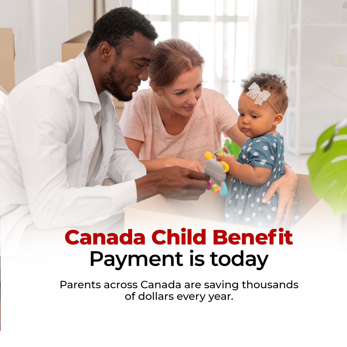 Exciting news for parents today! 🎉 The Canada Child Benefit is hitting bank accounts, putting more dollars where they matter most – in family budgets. Whether it's groceries, school supplies, or a little rainy day savings, this support makes a big difference. #FamilyFirst