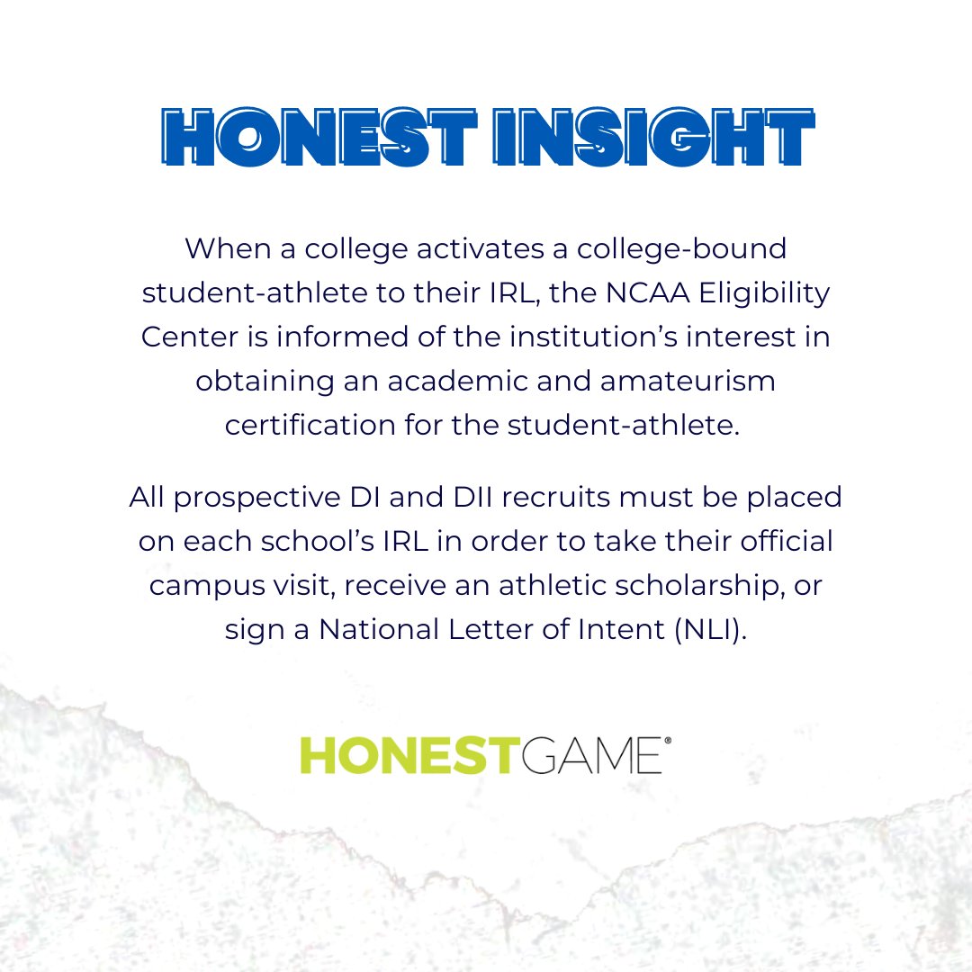 📋🔍 When college coaches add a student-athlete to their IRL, it's like hitting the recruitment turbo button! 🚀 The NCAA takes notice, and the eligibility review begins.