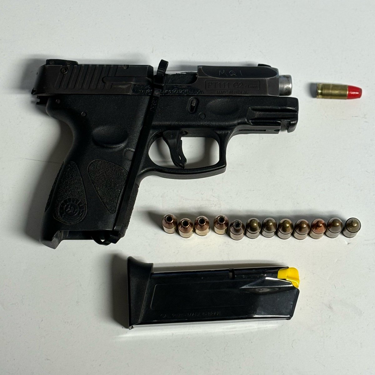 Working off of information received by our Field Intelligence Officers, the Neighborhood Safety Team was able to apprehend the suspect illegally carrying this loaded firearm on the streets of Crown Heights. Excellent team work!