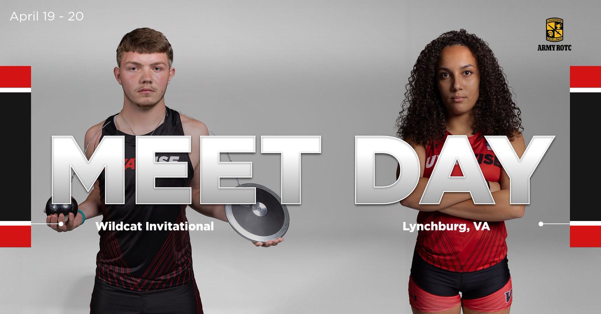 Last Regular Season Meet! Good Luck UVA Wise Track & Field! Safe travels to Lynchburg Va to compete in the Wildcat Invitational. Brought to you by @UVAWiseArmyROTC & @ArmyROTC 📍Lynchburg, Va. 🗓️ April 19-20th 📊shorturl.at/bkq24 #GoCavsGo | #IgnitedWeStand