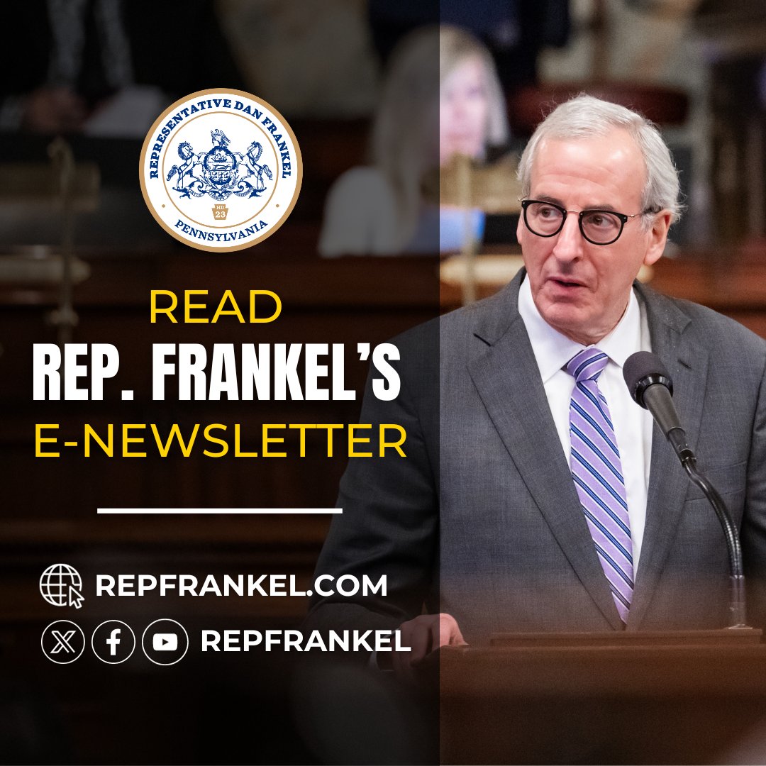 Check out my e-newsletter to get ready for the Primary Election, details on my legislation to ban non-compete agreements in healthcare employment and stay up-to-date with upcoming community events. Read more ⬇ enews.pahouse.net/q/WH7tpAuSqMD7…