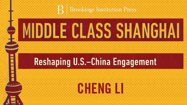 With its unique angle examining Shanghai’s middle class, Cheng Li’s book broadens the analytical horizon of — and intellectual and policy debate over — an emerging global China and the competition between two superpowers. #USChina brook.gs/3eMaeAk