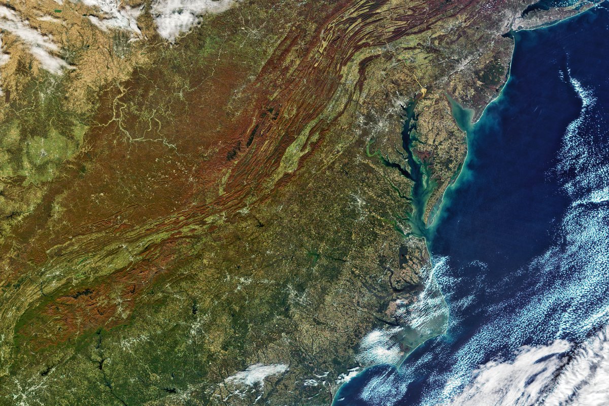 Did somebody say #GlobalSelfie? Goddard-led missions are constantly capturing images of Earth, giving us a crucial, unique view of our planet and the ways it’s changing. Here’s a view of us in our home state, Maryland, from @NASA’s Terra satellite. go.nasa.gov/4495jmE