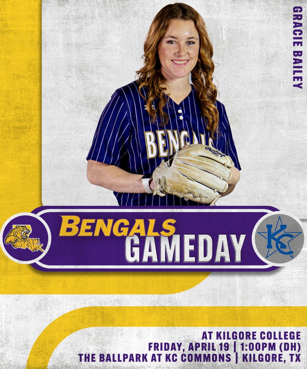 GAMEDAY! LSU Eunice is back in the Lone Star State for a Friday matinee with Kilgore College. The action from east Texas gets going at 1:00PM, no stream for today's games. #DSRO #GeauxBengals