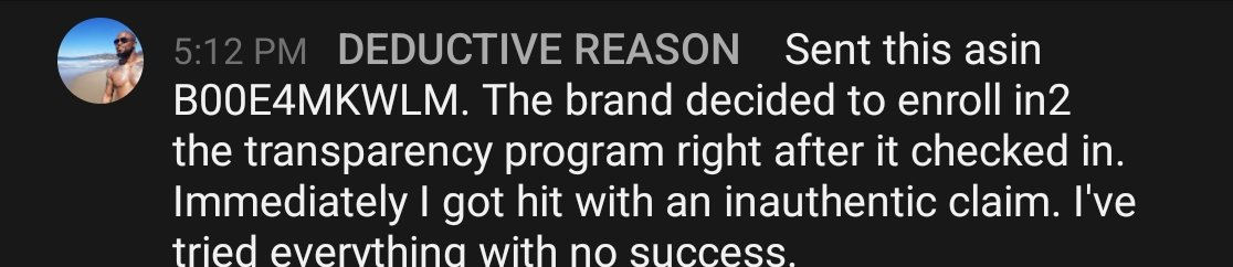 DeductiveFlips's tweet image. Any advice or suggestions would be greatly appreciated. I sourced the product from BJs Wholesale with legit receipts/invoice. Sent it in FBA and got hit with an inauthentic claim for a lack of transparency code on the product. @amazonfba #amazonseller #amazonsellerhelp