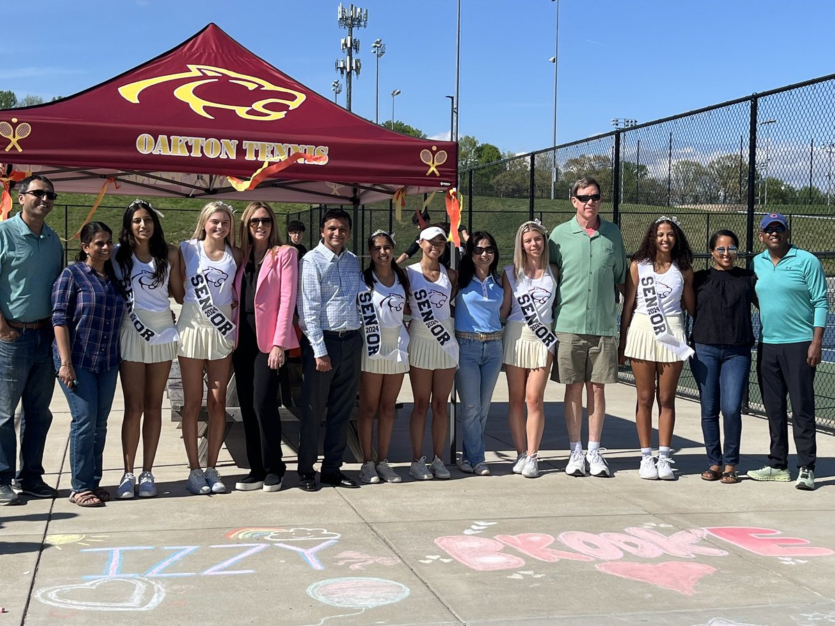 Celebrated our seniors with a win over Chantilly 9-0!  Congratulations to our seniors:
Izzy Nguyen headed to TCU
Brooke O’Neil headed to VT
Angela Wadden headed to UVA 
Priya Buddhavarapu headed to UVA
Riya Takalkar headed to UMD 
Maya Solomon headed to JMU
#WeLoveOurSeniors