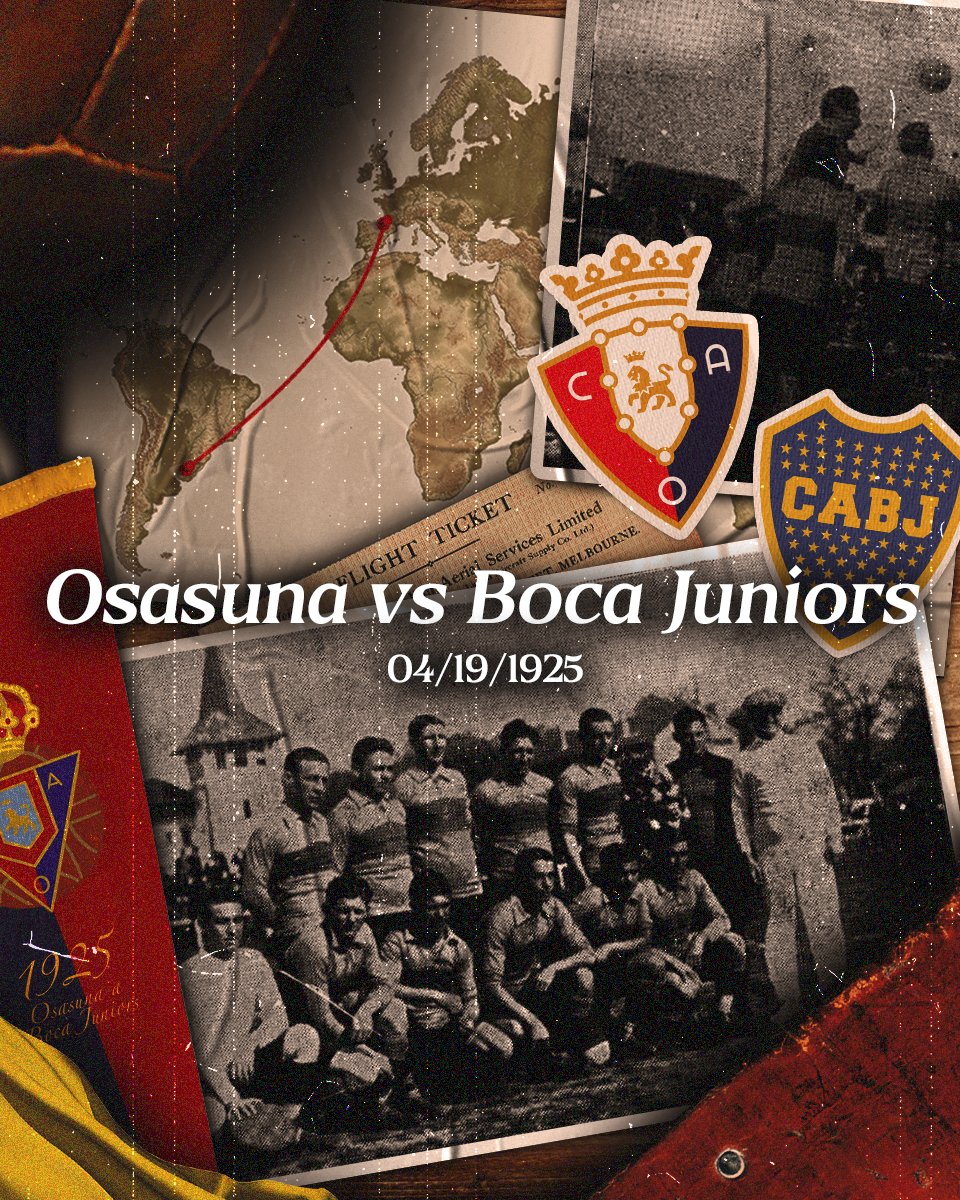 ❤️ #OTD 99 years ago, we faced <a href="/BocaJrsOficial/">Boca Juniors</a> in a friendly at the old San Juan stadium.

This was the first game against a non-European team in club history. 

#LetsGoRojillos