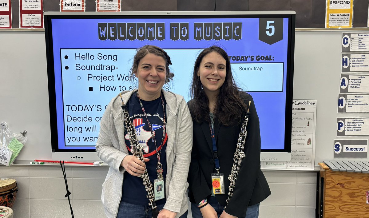 Melissa Plaskota (@plaskotamusic) on Twitter photo It was so fun hosting Anna from <a href="/NeuquaValley/">Neuqua Valley High School</a> as part of the <a href="/ipsd204/">Indian Prairie 204</a> “Grow Your Own Teacher” program this year. For our final day together we treated the <a href="/KendallPatriots/">Kendall Elementary</a> music classes to some oboe duets 🎶. Always fun to show how we can be lifelong musicians. It was so fun hosting Anna from <a href="/NeuquaValley/">Neuqua Valley High School</a> as part of the <a href="/ipsd204/">Indian Prairie 204</a> “Grow Your Own Teacher” program this year. For our final day together we treated the <a href="/KendallPatriots/">Kendall Elementary</a> music classes to some oboe duets 🎶. Always fun to show how we can be lifelong musicians.