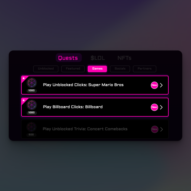 Introducing Clicks 🔍 - a digital scavenger hunt that guides you through a tailored adventure.

Explore the page, find the answer, and earn rewards!

Quests for Clicks on LoyalFi.xyz gives 1000 UCP while the game is in beta.

Want to learn more? 🧵