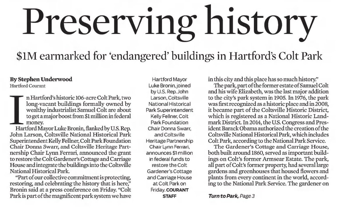 ColtFoundation's tweet image. The recent announcement of $1m in federal funding will transform the Gardener's Cottage &amp;amp; Carriage House to better serve our community. 

Exciting times! #coltpark #hartfordct