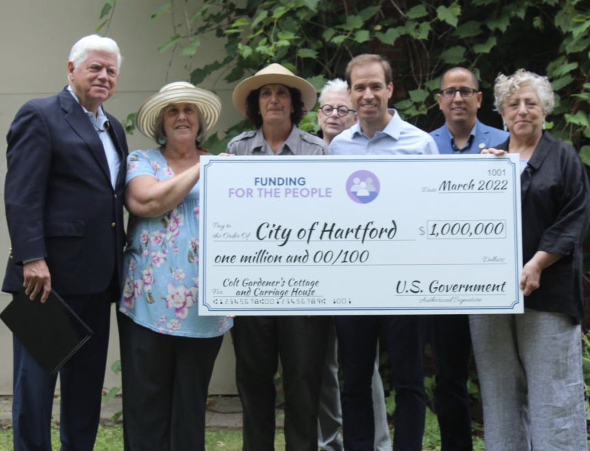 ColtFoundation's tweet image. The recent announcement of $1m in federal funding will transform the Gardener's Cottage &amp;amp; Carriage House to better serve our community. 

Exciting times! #coltpark #hartfordct
