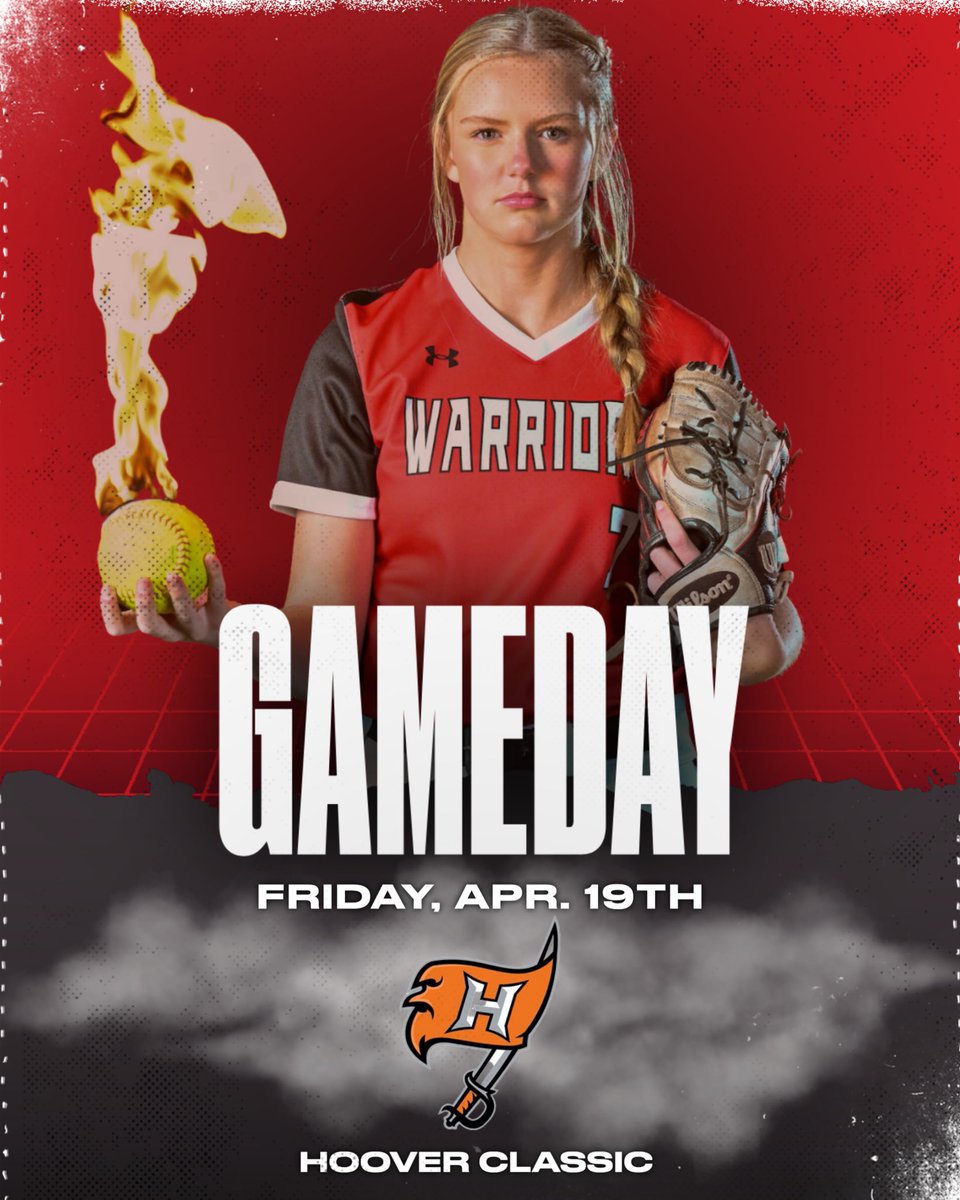 It’s GAMEDAY 🥎 Catch the Warriors in action today at the Hoover Classic! Game times are 2:00 and 6:00. 📍Hoover Met ⏰ Varsity - 2:00 & 6:00 🆚 Austin HS & Oakland HS 🎟️Gofan.co