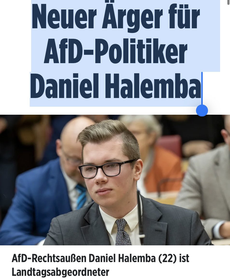 Diesmal geht’s um Geldwäsche! UND NOCH EIN AFD Politiker! 

Neuer Ärger für AfD-Politiker Daniel Halemba

Gegen den bayrischen Landtagsabgeordneten Daniel Halemba (22) wird nun auch wegen Geldwäsche, gemeinschaftlicher Nötigung und Sachbeschädigung ermittelt. Das teilte die