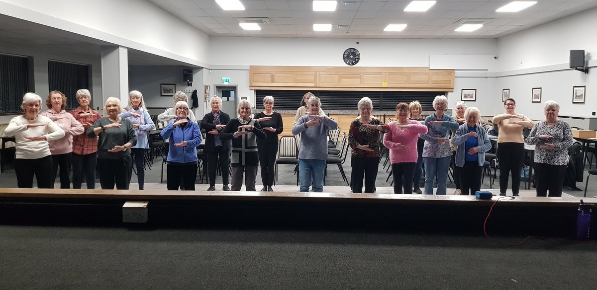 TotalTaiChi68's tweet photo. What a great morning with the Sunshine Ladies. Thanks to Wigan Wellness Web We focussed on reverting our breaths to belly breaths and used our weight shift throughout our Tai Chi. Great energy! Well done everyone. https://t.co/eEqkyLYpBD