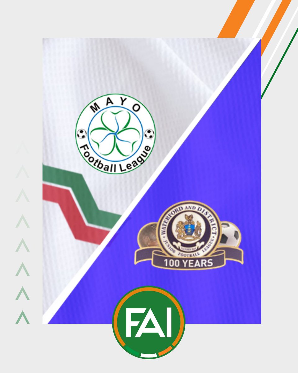 A first Oscar Traynor Cup Final in 5 years 🏆 ⚽️ | @mayoleague v Waterford & District Junior League 🏆 | FAI Oscar Traynor Cup 📍 | Umbro Park, Milebush, Castlebar 📅 | Sunday, April 21 📝 | fai.ie/latest/preview… Wishing both teams all the best 🤝