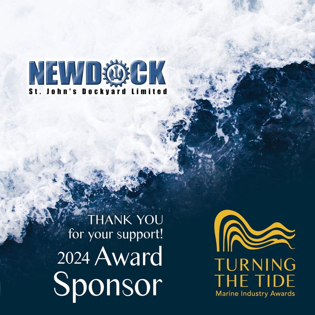 “Our industry should be celebrating and acknowledging those in the sector who have made leaps and bounds forward...That’s why we support the Innovation Award.” – <a href="/PaulAntleNL/">Paul Antle</a>, President, NEWDOCK

Thank you, NEWDOCK, for your continued support. 🗓️💡

turningthetideawards.ca/event