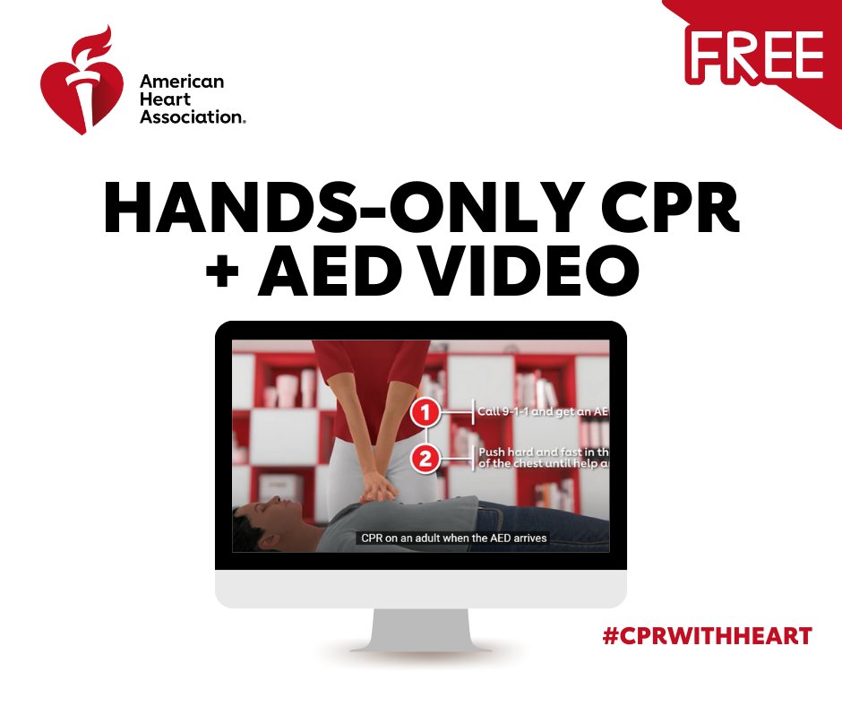 Hands-Only CPR Can Save Lives ❤️ Most people who experience cardiac arrest at home or in a public location die, because they don't receive immediate CPR. Please #share, and let's spark interest around learning CPR. Learn more: spr.ly/6010br2qk #CPRwithHeart