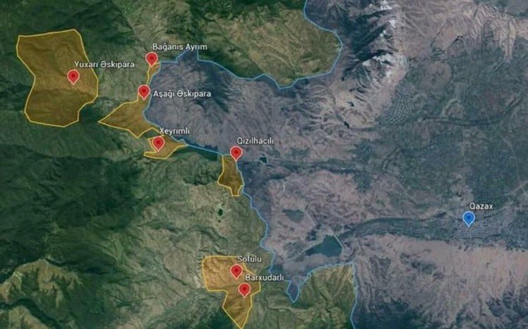 #Azerbaycan Dışişleri Bakanlığı: #Ermenistan, 1. Karabağ Savaşı'nda işgal ettiği 4 köyün Azerbaycan'a iadesini kabul etti.