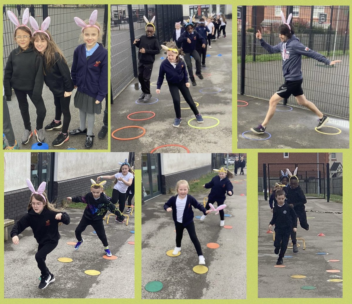 😍🐰 Here we are in action at the bunny hop this afternoon! 🐰😍 @Inspire_Ashton @TrustVictorious @inspire_pe