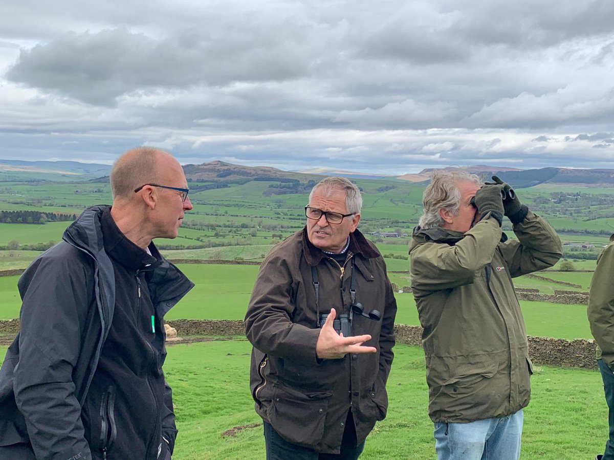 Many congratulations to @TonyJuniper @NaturalEngland who was the first to spot a passing Peregrine @Broughton_Hall today while I was blathering on. Happily the 100th bird species recorded on the site since they started recording every plant and animal species two years ago.