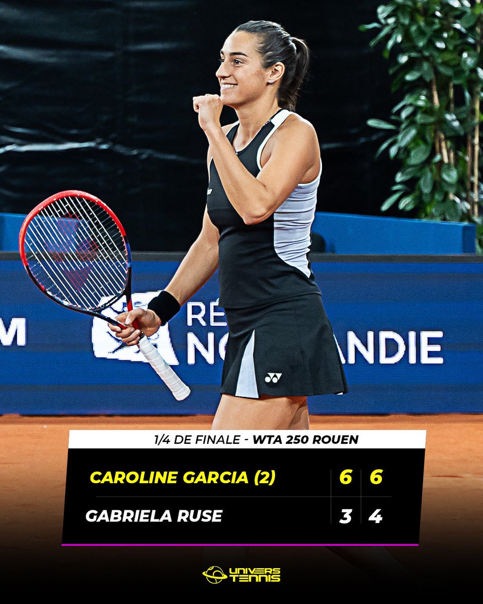 Première demi-finale de la saison pour Caroline Garcia 🇫🇷

La n°1 française remporte son troisième match de la semaine en dominant Gabriela Ruse pour atteindre sa première demi-finale sur terre battue depuis son titre à Varsovie en 2022. 🧡🔙