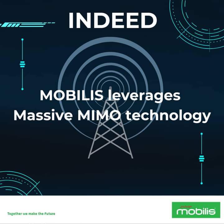 #Mobilis fait passer les expériences mobiles au niveau supérieur avec la #technologie #MassiveMIMO!
Une connexion internet ultra-rapide et fluide
Multiple-Input Multiple-Output est une  technologie révolutionnaire qui multiplie le nombre d'antennes du côté réseau et du dispositif