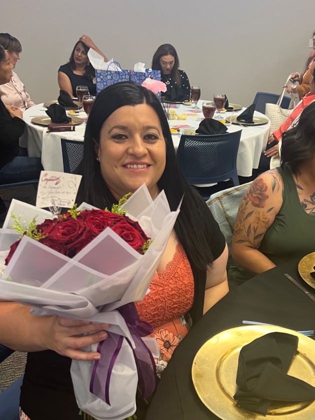 Congratulations to Ms. Ashley Chenault @AshleyChenault1! YOU are our Sgt Carrasco Volunteer of the Year! #TeamSISD