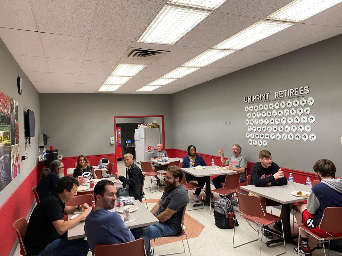 OSUniPrint's tweet image. UniPrint held a staff appreciation luncheon today to show our appreciation for all of our staff&apos;s hardwork.