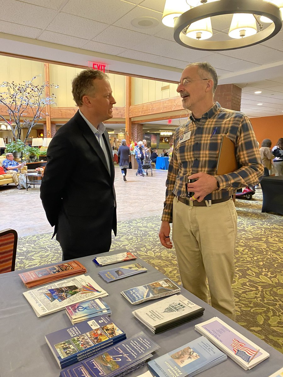 I enjoyed visiting with residents at the annual @gsvillage_ Business Expo in New Holland yesterday.