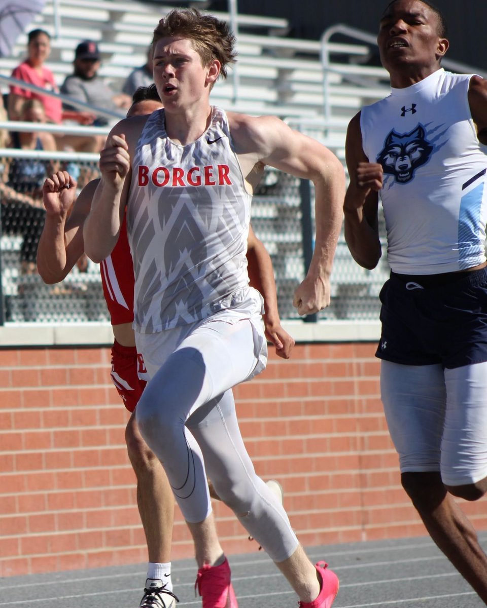 Best of Luck to Bracin McCarty as he competes in the 200 Meter Dash at the Regional Track Meet in Lubbock Texas.  Bracin runs at 8PM tonight at Lowry Field to try and advance to the finals tomorrow.  #BULLDOGSTRONG #RELENTLESS #BorgerISD