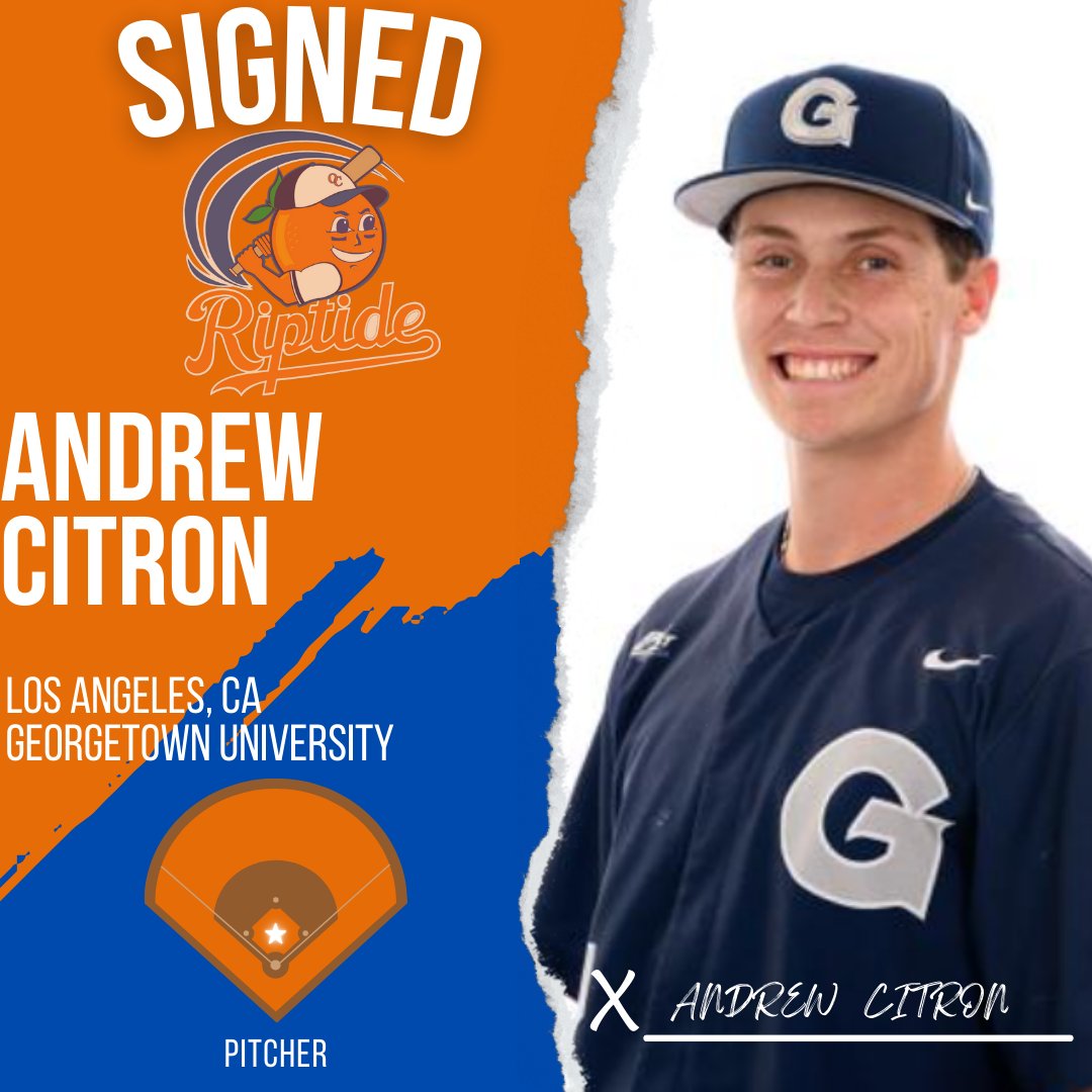 𝗔𝗡𝗢𝗧𝗛𝗘𝗥 𝗢𝗡𝗘 ✅

@GtownBaseball sophomore, Andrew Citron, will be playing #SummerBall in Orange County at @yourgreatpark for the OC Riptide 2024 season!

Welcome to the #OCRiptideFamily Andrew! 🟠🔵

#OCRiptideBaseball #YourGreatPark #CCLBaseball #HoyaSaxa