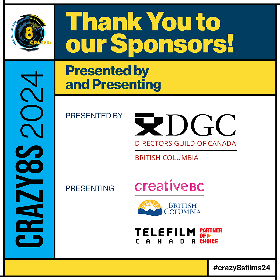 What 👏 a 👏 night 👏 Thank you to everyone who joined us at yesterday evening's Crazy8s Gala Screening + Afterparty. We can't wait to see what follows for our Top 6 teams. Many thanks again to our sponsors @DGCBC, @creativebcs, @BCGovNews and @telefilm_canada for their support.