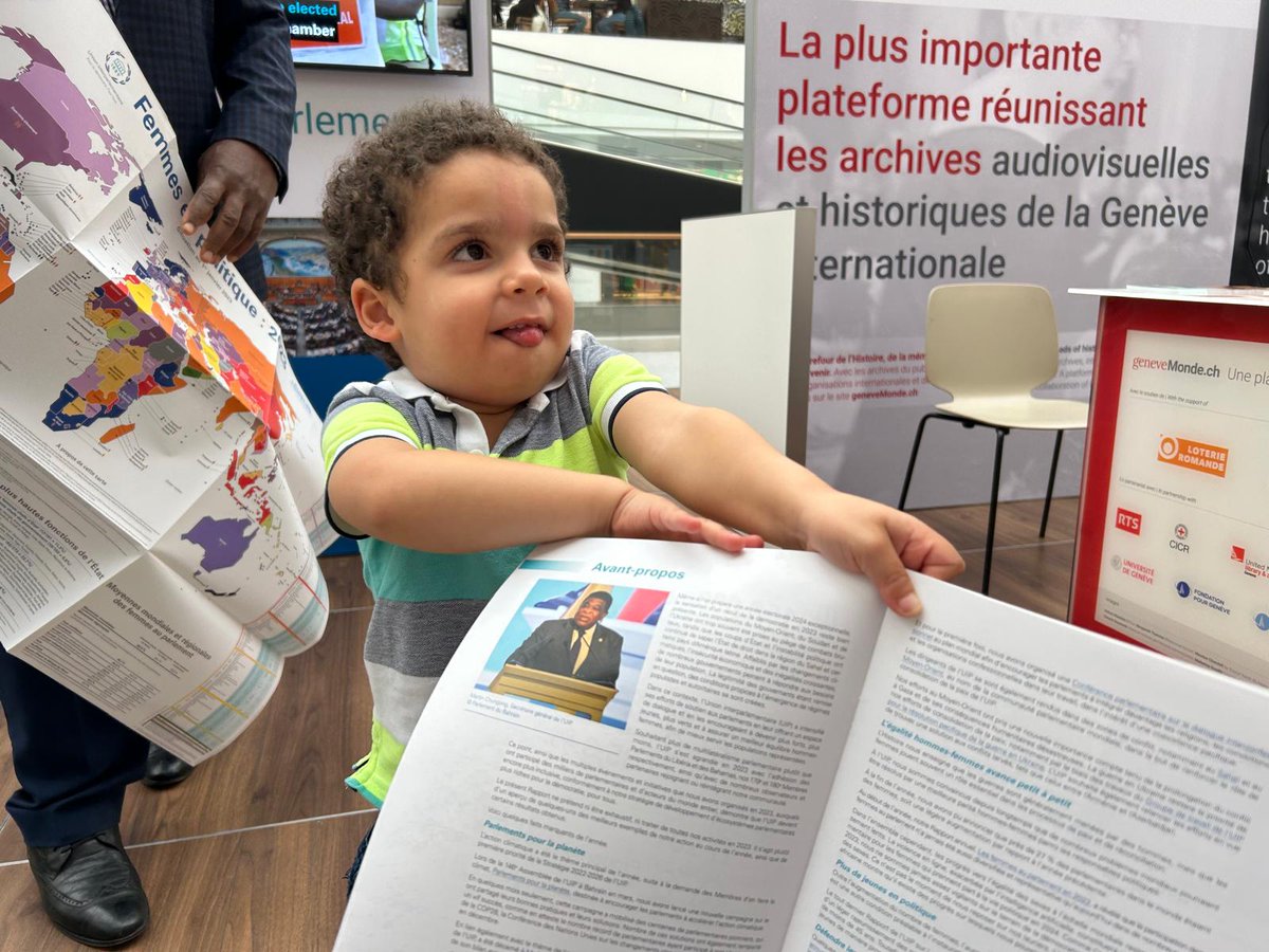 Proud today to show my family the @IPUparliament stand at #OpenHouseBalexert. #InternationalGenevaExpo is still on show @CentreBalexert tomorrow. Come and meet the #IPU team and take the quiz on all things #parliaments. ➡️ipu.org/quiz