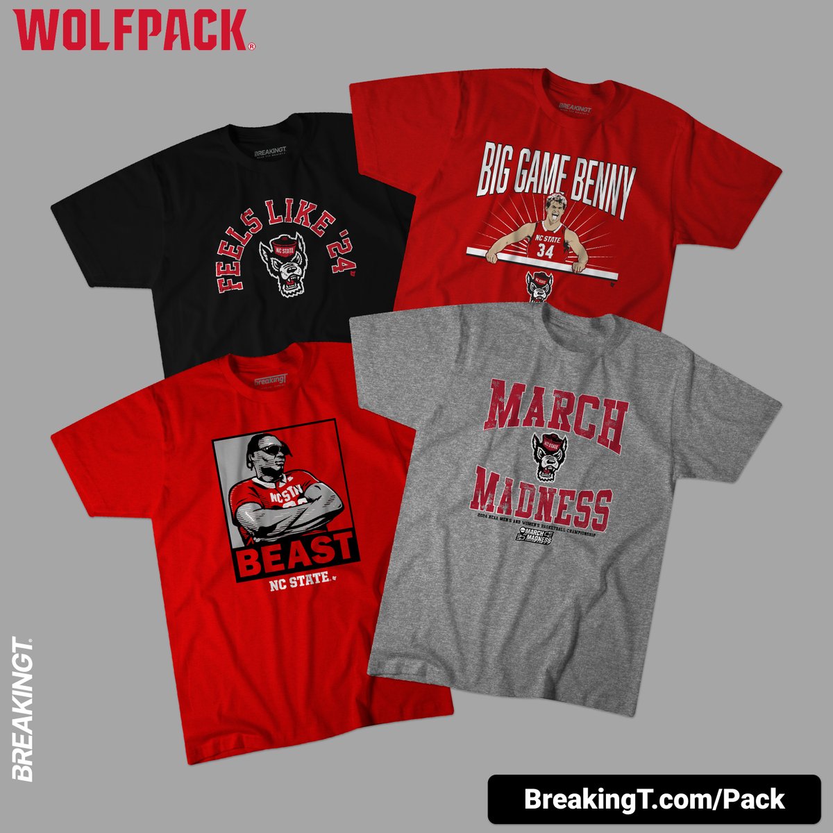 🏀 WOLFPACK FLASH SALE 🏀 24% off top NC State Hoops shirts! Check 'em out at BreakingT.com/Pack #WPN Hurry, supplies are limited - once they're gone, they're gone!
