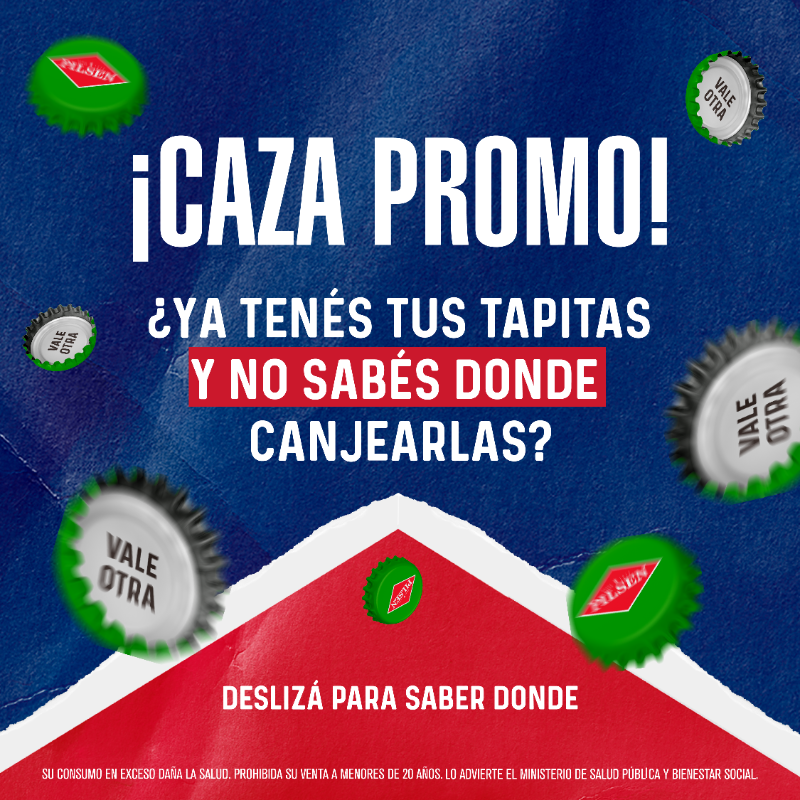 PilsenPy's tweet photo. Caza promos... ¡A canjear esas tapitas! 💥

Encontrá las señales en las diferentes bodegas y despensas 🍺😉

O si necesitás más información sobre los puntos de canje más cercanos a vos, ¡mandanos un mensaje al inbox! 📥