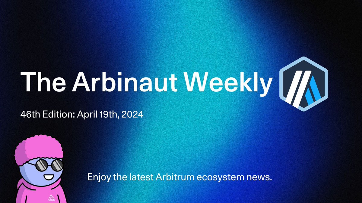 The weekend is finally here 😎 It's been an amazing week for the Arbitrum ecosystem! Catch up with the latest news below👇