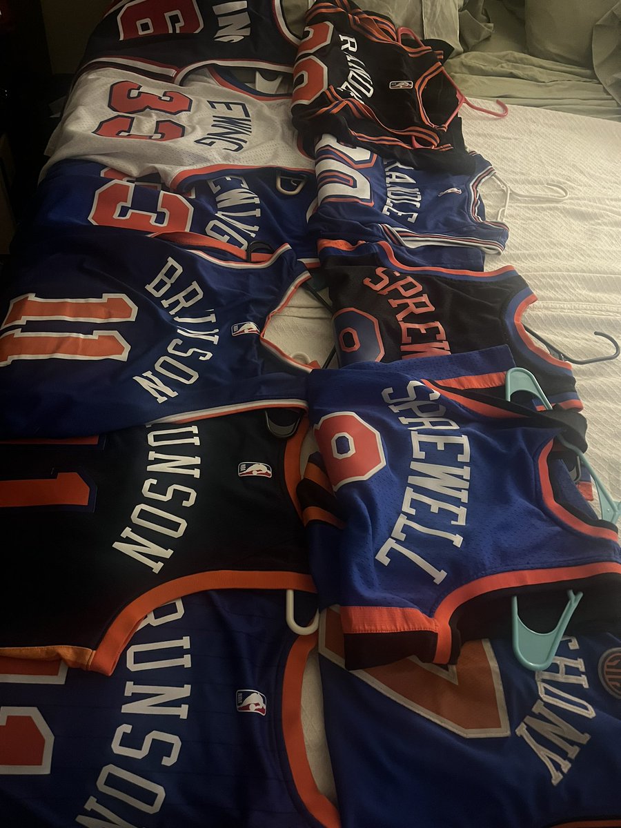 Tomorrow….. Hoping to rock these through May (and maybe June,??? 🙏🙏)

Rangers! You next! In the meantime Knicks nation 24 hrs to go!! #nyk #lgk #knicks #knickstwitter #gonygonygo #NewYorkForever