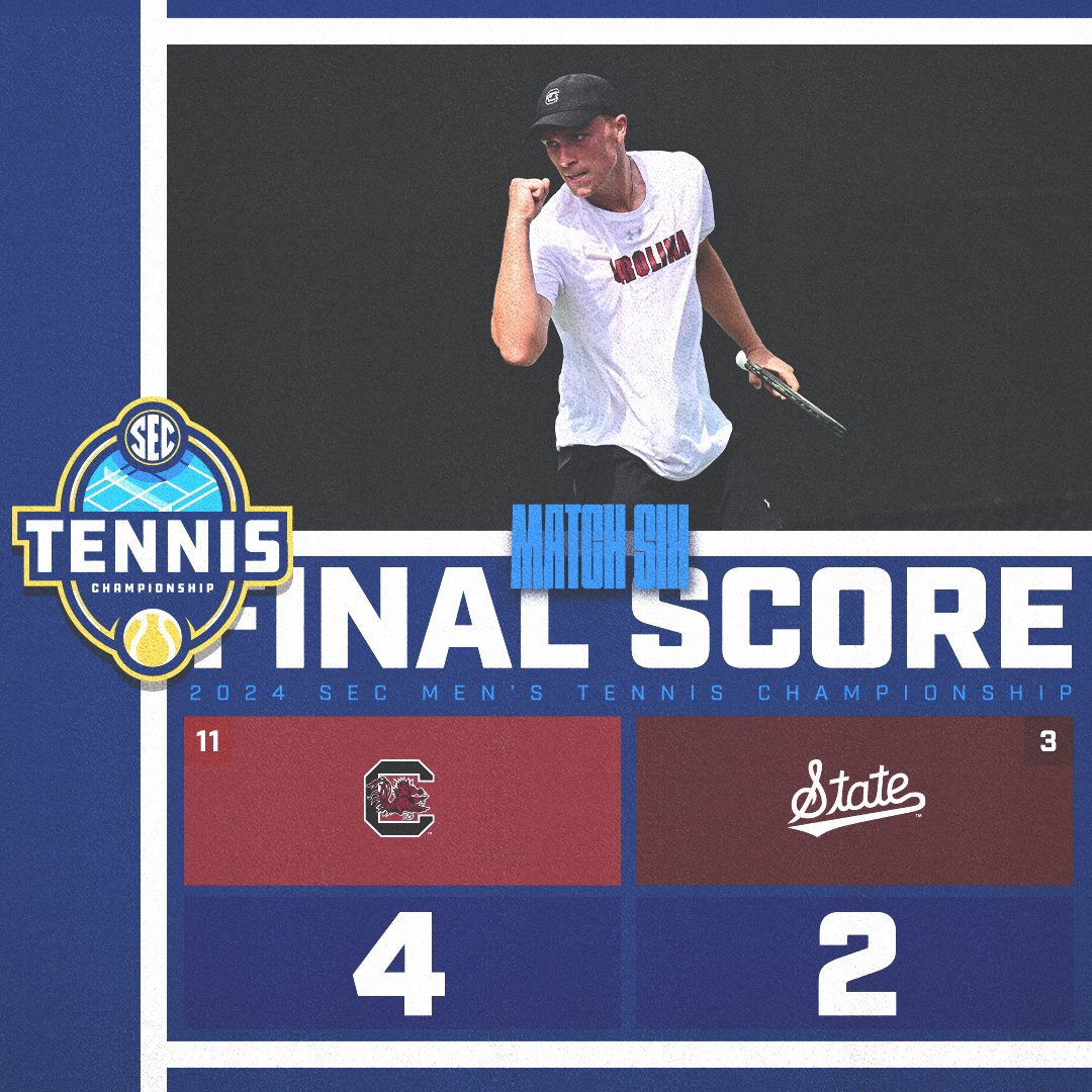 Not done yet!

@GamecockMTennis is headed to the Semifinals after defeating Mississippi State!

#SECTennis x #SECChampionship