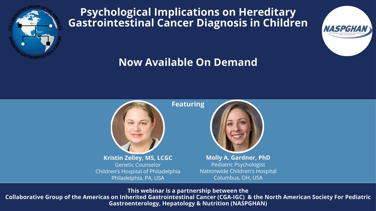 📢Miss our April 11🧑🏻‍💻?

As a #CGAIGC member you can watch this & other🧑🏻‍💻on demand.   

#GeneticCounselors they're a👍way to earn ↗️#CEUs‼️ 

Many other👫🏻benefits - learn what they are👉tinyurl.com/3zyucxvw

Membership is a huge➕must if working in the #HereditaryGICancer field