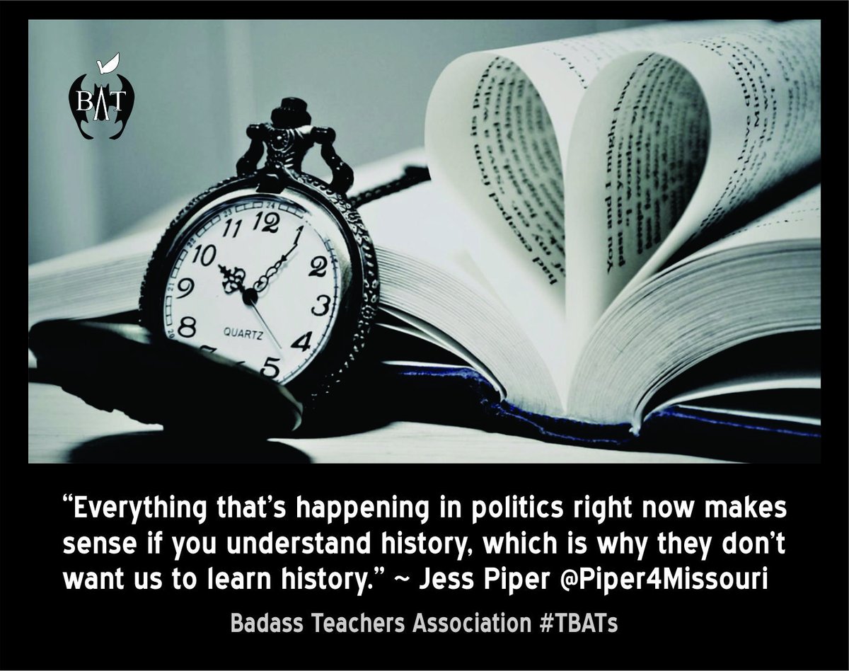 History Matters. The Truth Matters. We can't let them whitewash history. #LetTeachersTeach #StopBookBans
@Piper4Missouri #TBATs #SupportPublicSchools