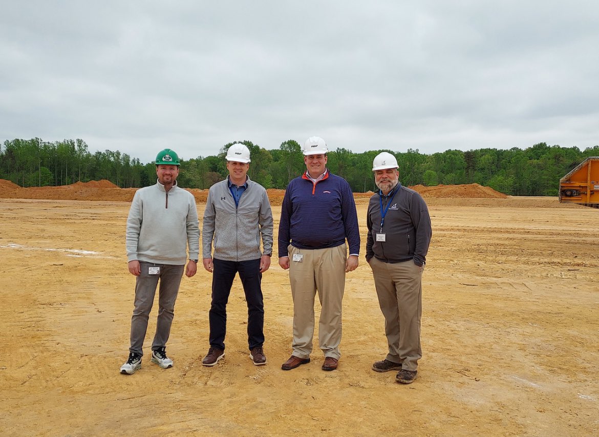 Pit stop at the High School #6 site this afternoon - coming along great! Concrete work starts  next week!! @SCPSchools needs the extra capacity ASAP - Fall of 2026 can’t come soon enough!  #ElevateStafford