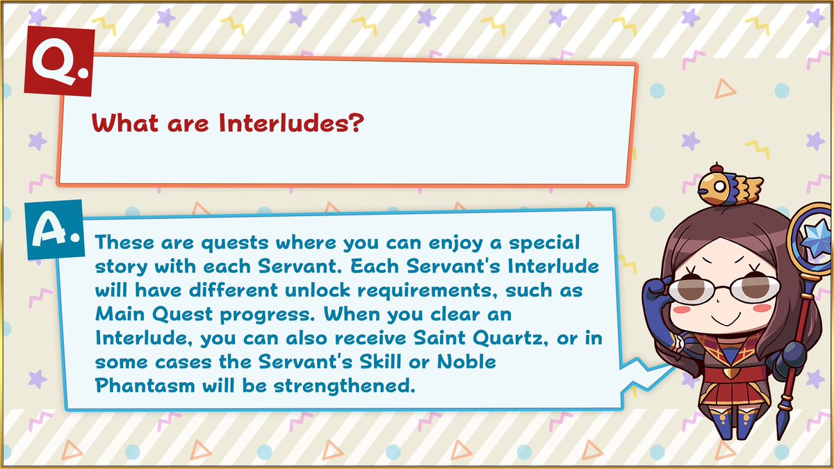 [From Chaldea PR Dep't] Q: What are Interludes? #FateGOUSA