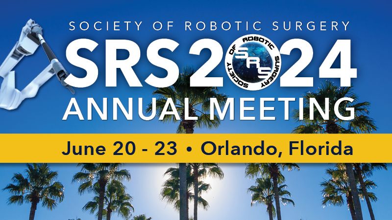 Register for #SRS2024 and take advantage of Early Bird pricing! This year's conference will be in Orlando, Florida from June 20-23, 2024. The deadline to save is May 1, don't delay! Register Now & Save: buff.ly/3rK5c1q #SRS #roboticsurgery @vipulpatelmd @RossSharona