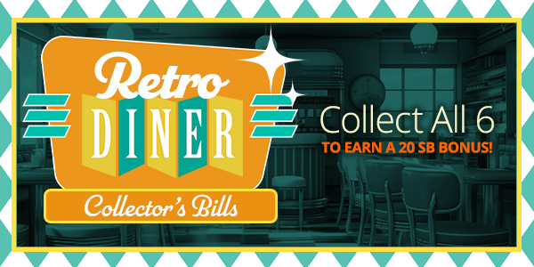 Introducing the Retro Diner Collector's Bills 🍴🍔🍟 Starting Monday, April 22nd, find and collect all 6 to earn a 20 SB Bonus! us.blog.swagbucks.com/2024/04/retro-…