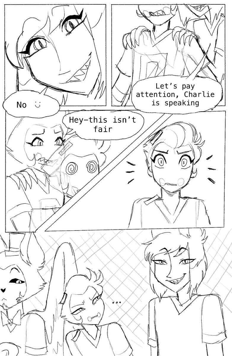 J3nny0__0's tweet photo. PT.24 we ballin โพ๏ธ๐ช #HazbinHotelAlastor #HazbinHotelFanart #HazbinHotel #alastorxlucifer #LuciferFanart #LuciferHazbinHotel #LuciferMorningstar #HazbinHotelAU #HazbinHotelComic #Interactivecomic https://t.co/gE96Bj7KCn