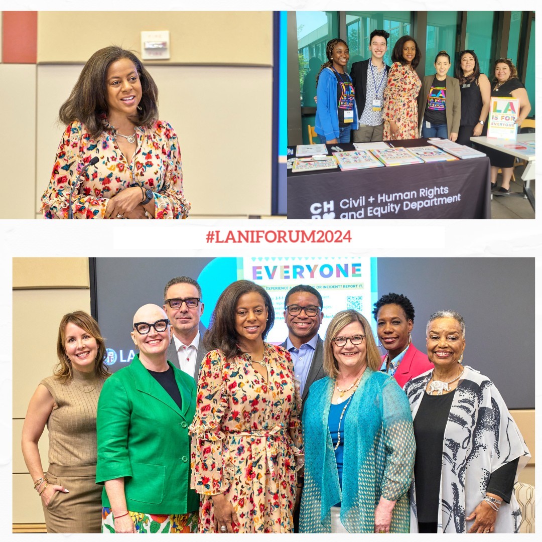 Capri Maddox proudly gave a keynote motivational speech to kick off a day of workshops at #LANIforum2024. Thank you to all of the Los Angeles Neighborhood Initiative (LANI) staff and Board of Directors, who partner with us to make LA a better place to live, work, and play.