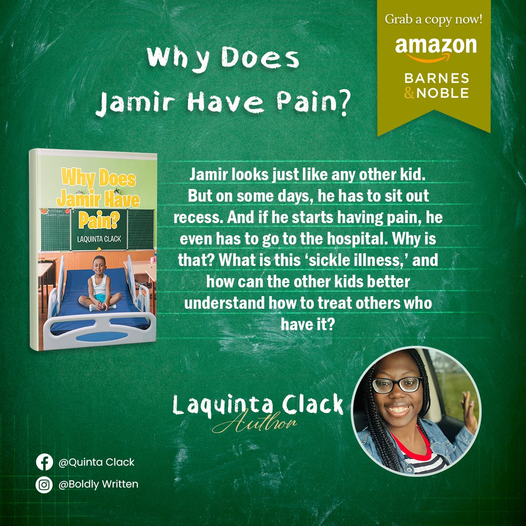 Author Laquinta Clack is a 28-year-old African American who lives with sickle-cell disease. She's a mother of three children, and writing is her way of sharing her story with others. Clack's book 'Why Does Jamir Have Pain' will be exhibited at the L.A. Times Festival of Books