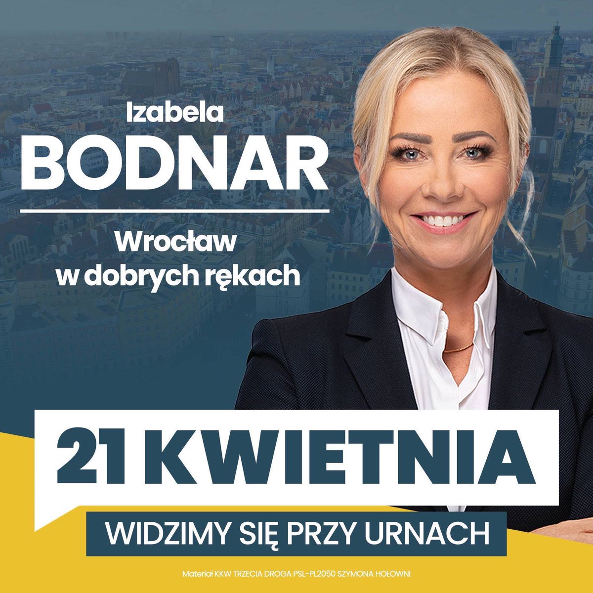 Wrocław ma tę szansę, której niestety nie ma Poznań - może wybrać świetną prezydentkę! Drodzy znajomi z Wrocławia, szczerze polecam oddanie głosu na @BodnarIzabela