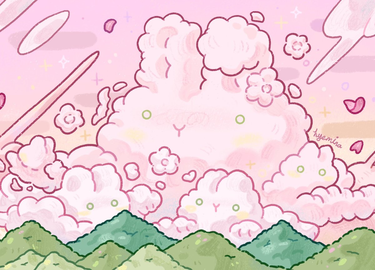 Bunny clouds ☁️🐰🫧🌸