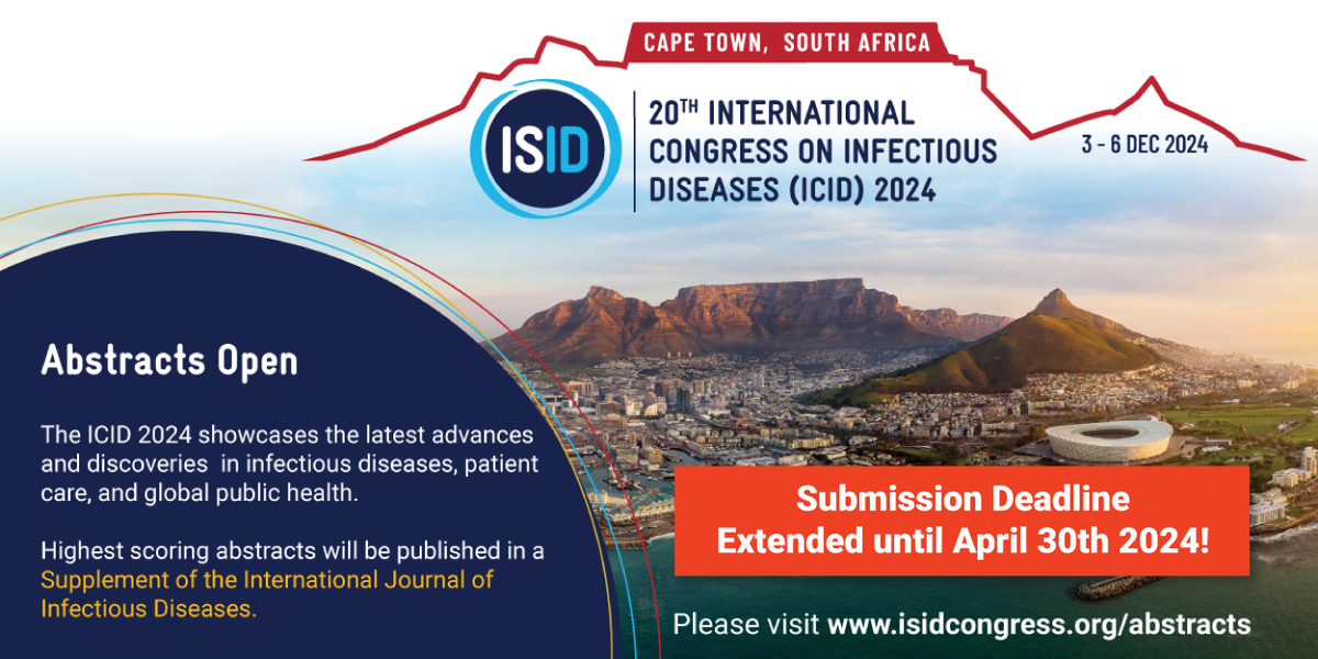 #ICID2024 is calling all Infectious Diseases enthusiasts to submit their abstracts before April 30th! Submit for the chance to present and network with leading global experts, elevate the current state of #ID, and shape healthier communities for all. ow.ly/CM6P50Rkh0G